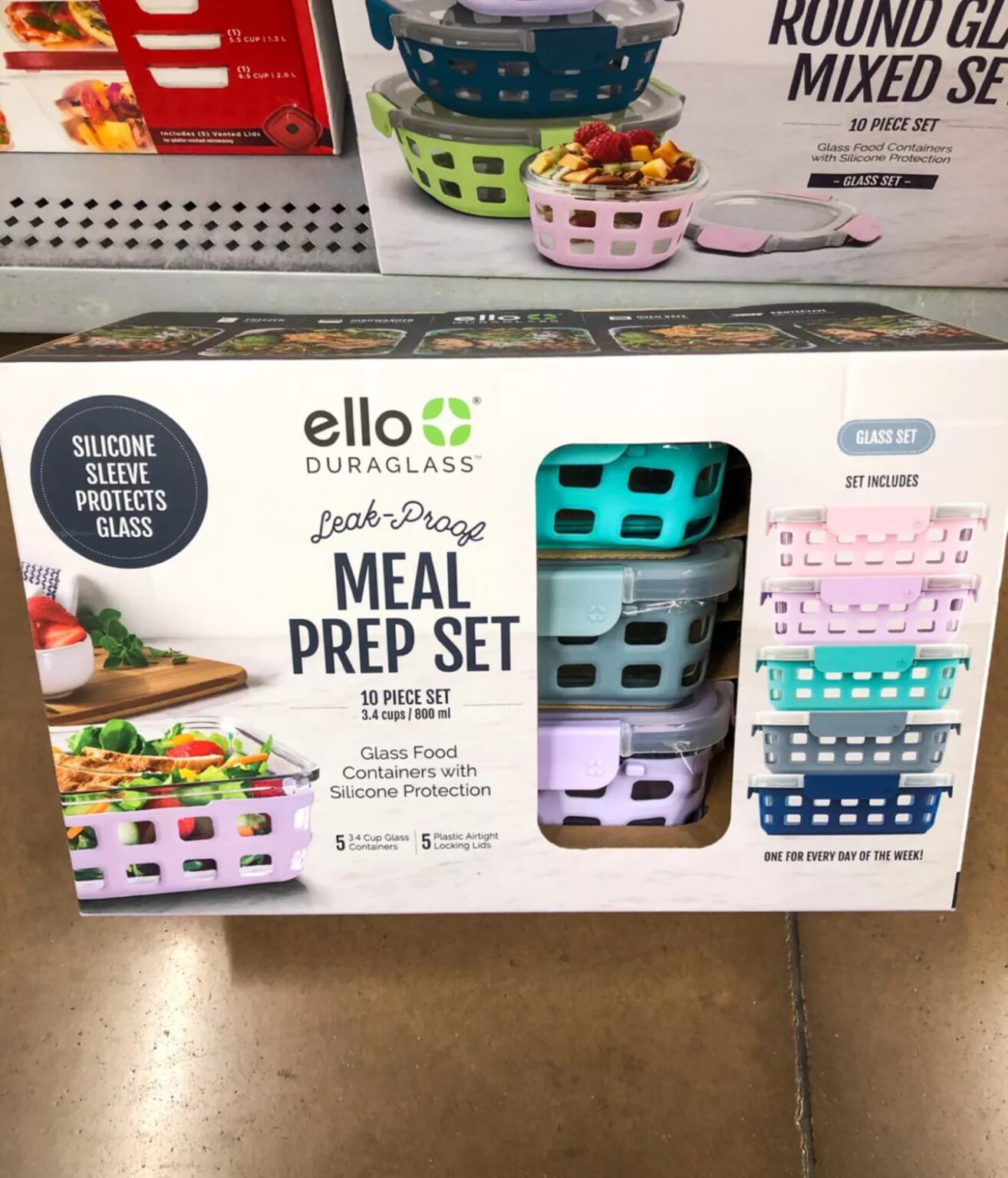 Walmart ello duraglass meal prep set 10 piece