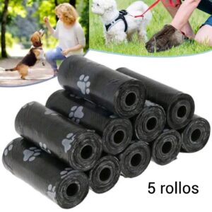 Set de 5 rollos de bolsa para excremento de mascotas