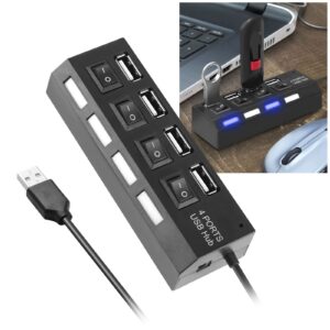 USB de 4 puertos con interruptor