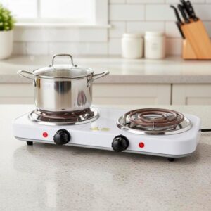 Estufa electrica de 2 quemadores