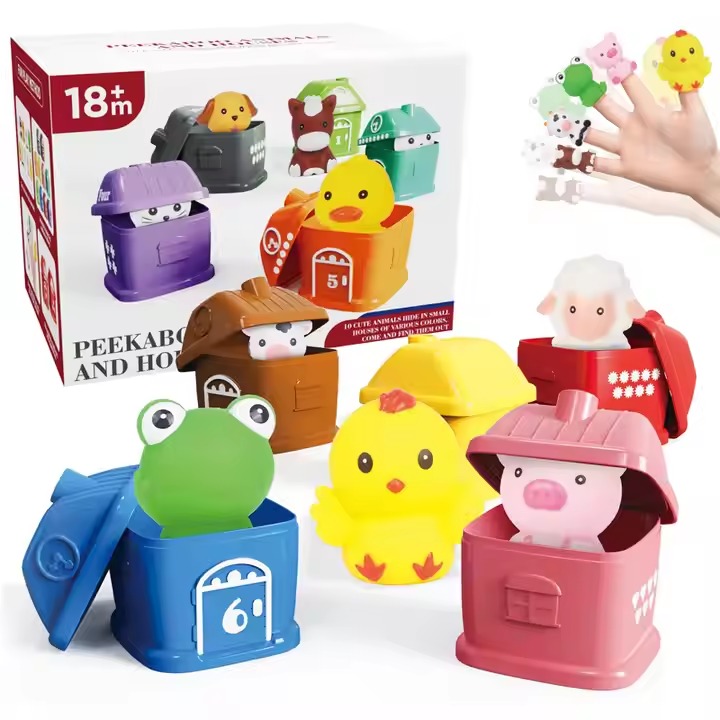 Juguete educativo Peekaboo Animales y Casas