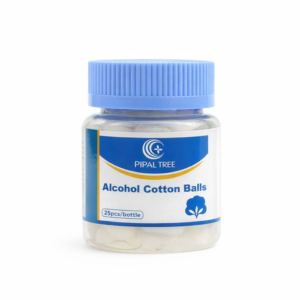 Bolitas de algodón con alcohol